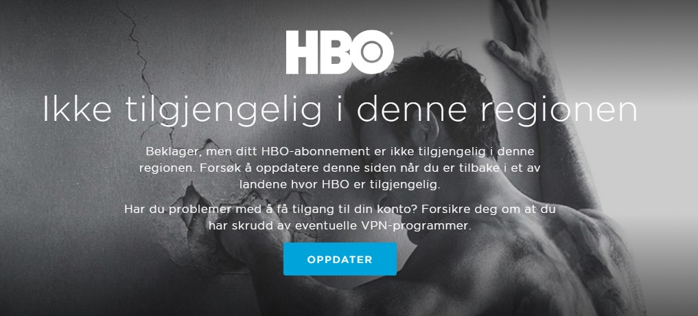 HBO - Ikke tilgjengelig i denne regionen